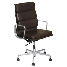 Click in the image of Image of The Charles Eames Thin Pad Chair combines elegance with ergonomy.  We pay top cash prices for Charles Eames chairs in London. to view at higher resolution.